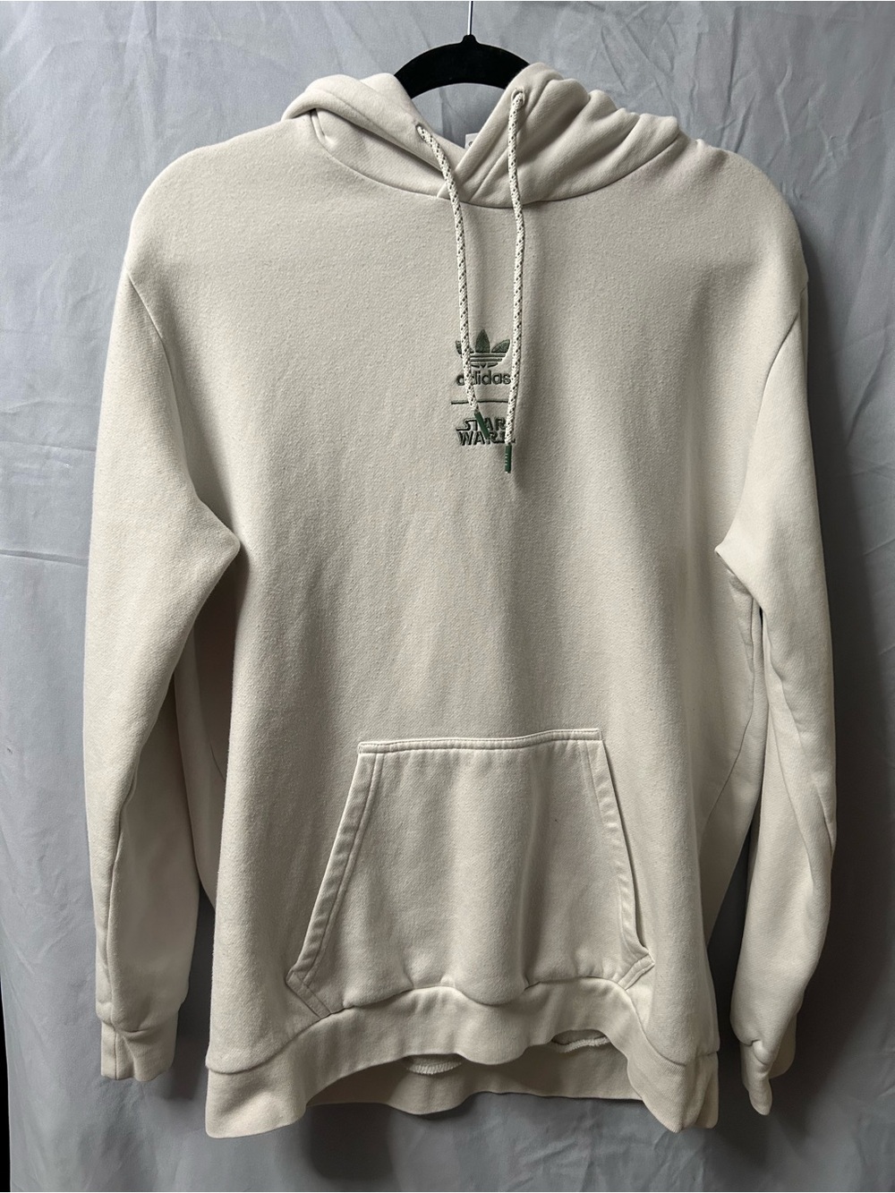 adidas Star Wars Cream Pullover Hoodie with Subtle Logo